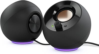 Minimalist USB-C PC Speakers with RGB Lighting