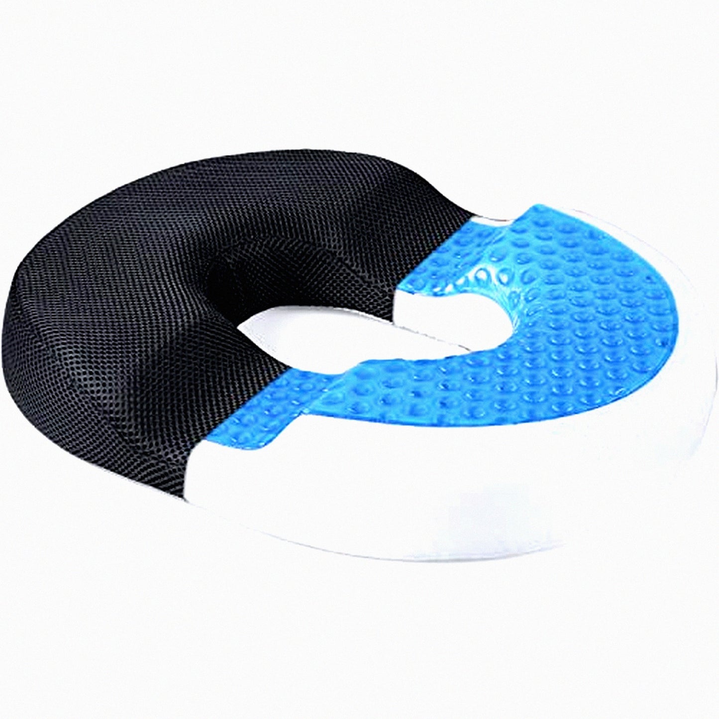 CoolGel Comfort Donut XL - Tailbone Pain Relief Cushion for Hemorrhoids, Postpartum, Pregnancy - Memory Foam Doughnut Seat Pillow for Men and Women