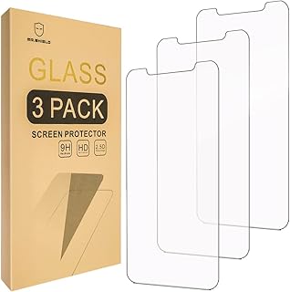 3-Pack Tempered Glass Screen Protectors for iPhone 11 Pro, X, XS