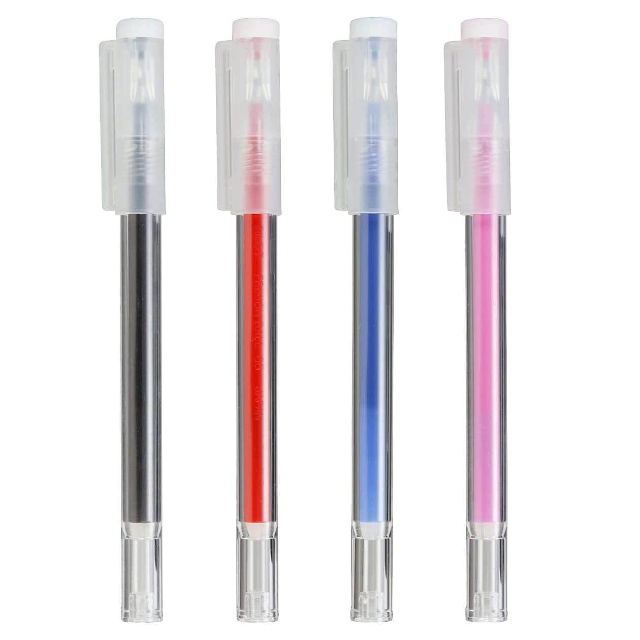 Set of four 0.5mm erasable ballpoint pens