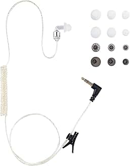 Tubeless Covert Security Earpiece for Two-Way Radio