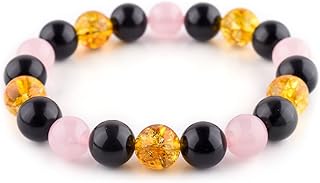 Unisex Stretchable Natural Gemstone Beaded Bracelet