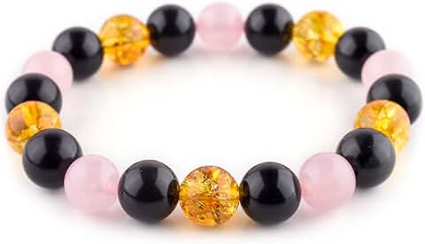 Unisex Stretchable Natural Gemstone Beaded Bracelet