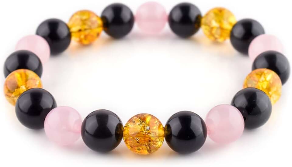 Unisex Stretchable Natural Gemstone Beaded Bracelet