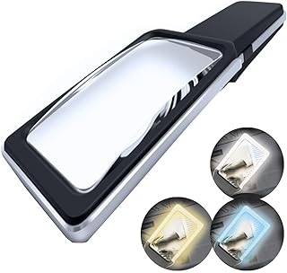 Large Magnifying Glass with Light for Reading and Inspection