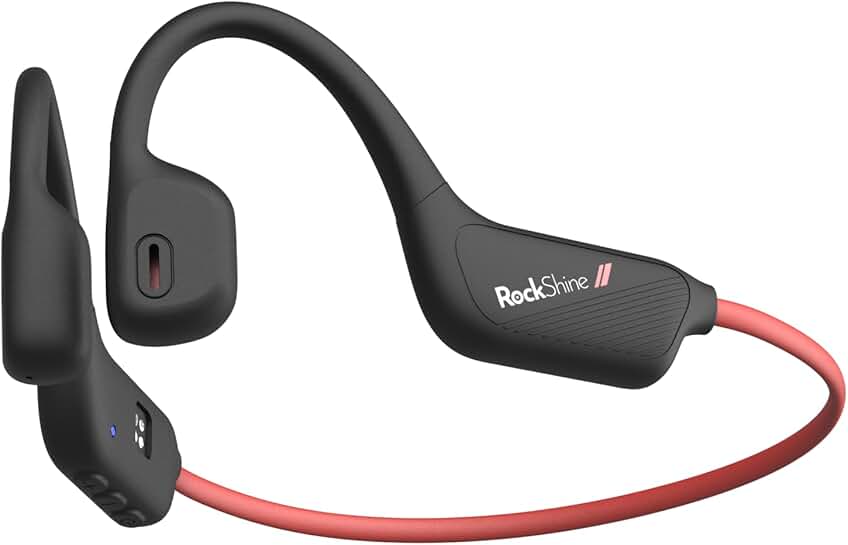 Open Ear Bone Conduction Headphones with Mic, 12H Battery