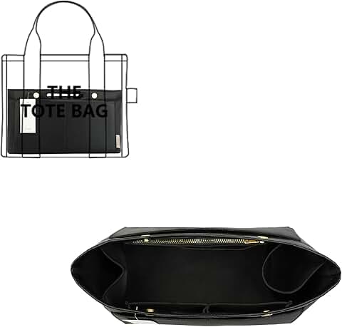 Purse and Tote Bag Organizer Insert, 6 Sizes