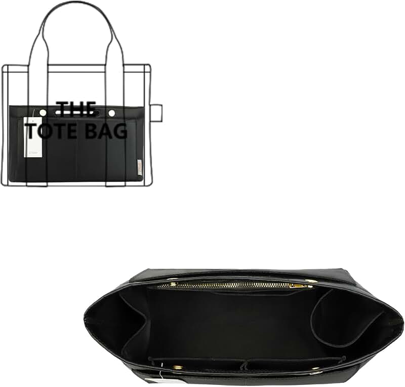 Purse and Tote Bag Organizer Insert, 6 Sizes