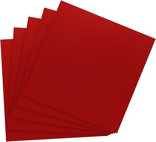 12x12 Inch Metallic Mirror Board Sheets, 30 Pack