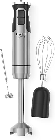 8-Speed Handheld Stick Blender for Soup and Smoothies
