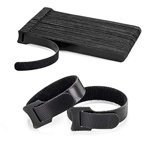 80PCS Black Adjustable 6-Inch Cable Ties for Organization