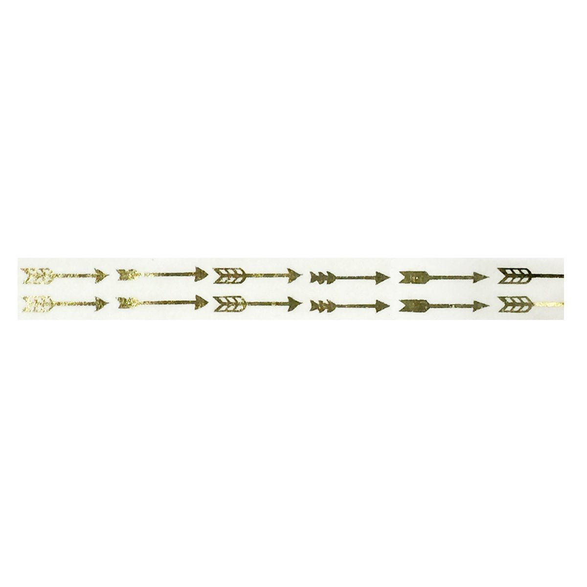 Colorful Pattern Washi Tape with Gold Arrows