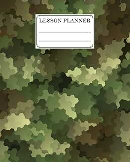 Elementary and high school lesson planner with 121 pages