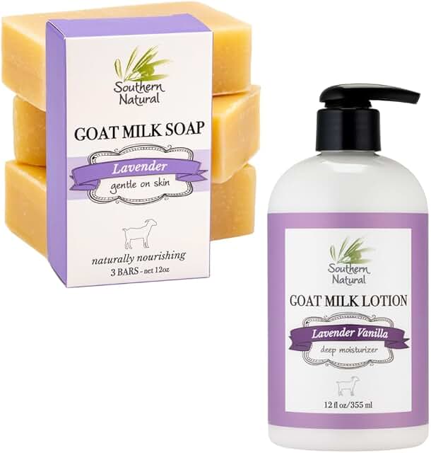 Lavender Goat Milk Soap and Lotion for Dry Skin