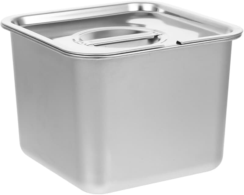 Stainless Steel Ice Cream Storage Container with Lid