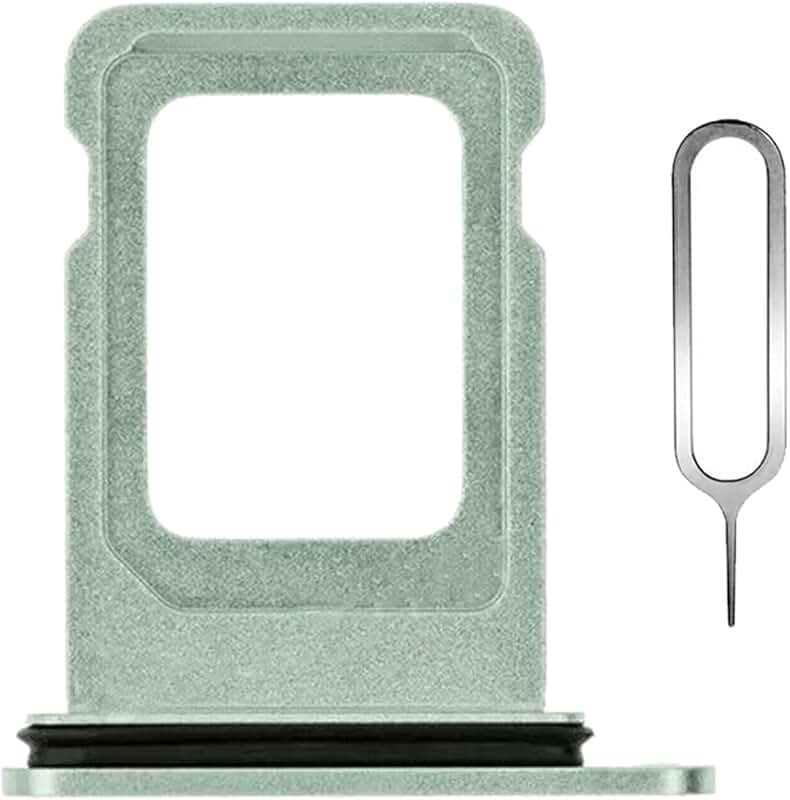Green SIM Card Tray Holder with Pin for iPhone 12