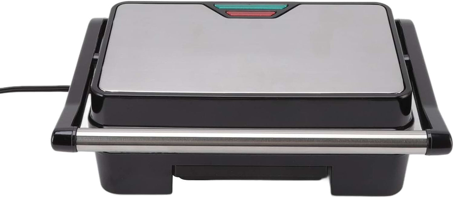 850W Panini Maker with Nonstick Grill and 180° Flattening