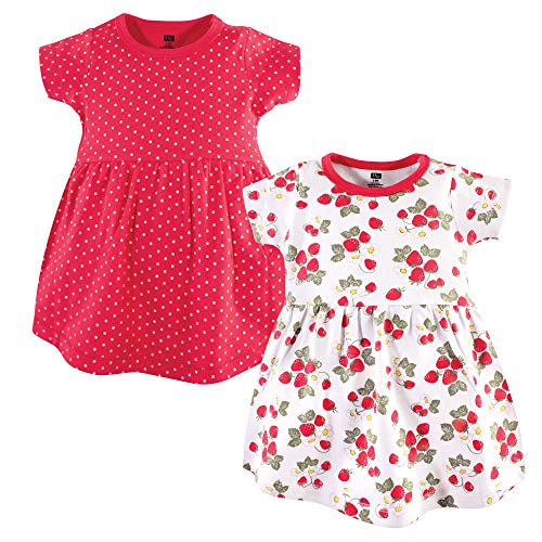 Infant and Toddler Girl Cotton Dresses Strawberries, 6-9 Months