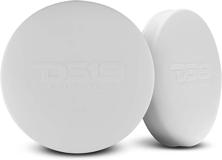 8-inch silicone marine speaker cover, water and UV resistant, durable pair