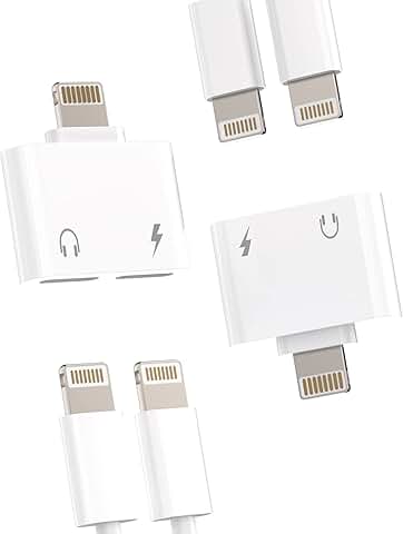 Dual Lightning Audio and Charging Adapter