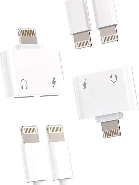 Dual Lightning Audio and Charging Adapter