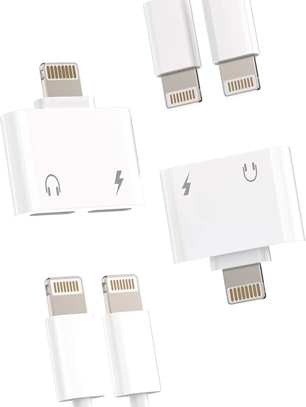 Dual Lightning Audio and Charging Adapter