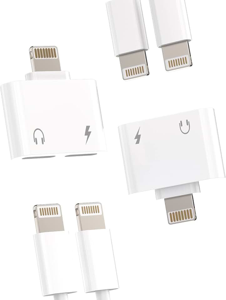Dual Lightning Audio and Charging Adapter