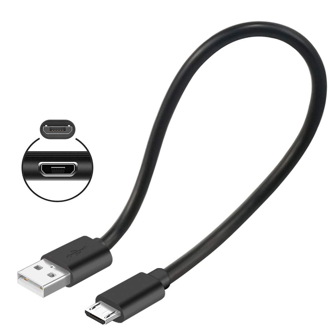 8-inch Micro USB charging cable for various devices