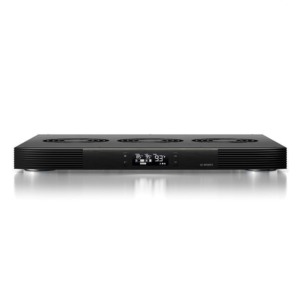 AIRCOM T9, Quiet Cooling Fan System 17" Top-Exhaust for Receivers, Amps, DVR, AV Cabinet Components