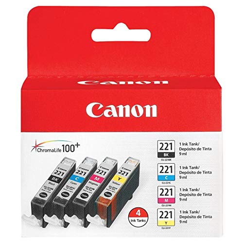CLI-221 ChromaLife 100+ Black/Color Value Pack (2946B004)