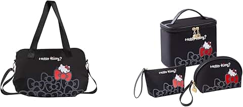Large Waterproof Travel Makeup and Toiletry Bag Set