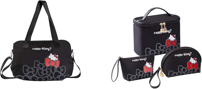 Large Waterproof Travel Makeup and Toiletry Bag Set