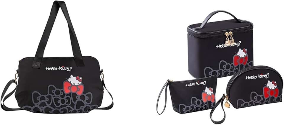 Large Waterproof Travel Makeup and Toiletry Bag Set