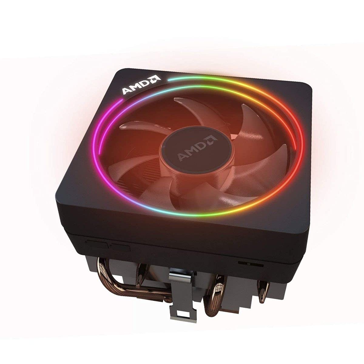 AMD Wraith Prism LED RGB Cooler Fan from Ryzen 7 2700X Processor AM4/AM2/AM3/AM3+ 4-Pin Connector Copper Base/Alum Heat Sink