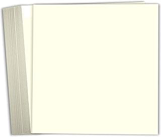 Cream White 6x6 Heavyweight Cardstock, 100 Sheets