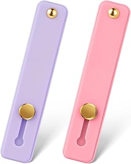 Two Phone Loops for Hand Grip in Purple and Pink