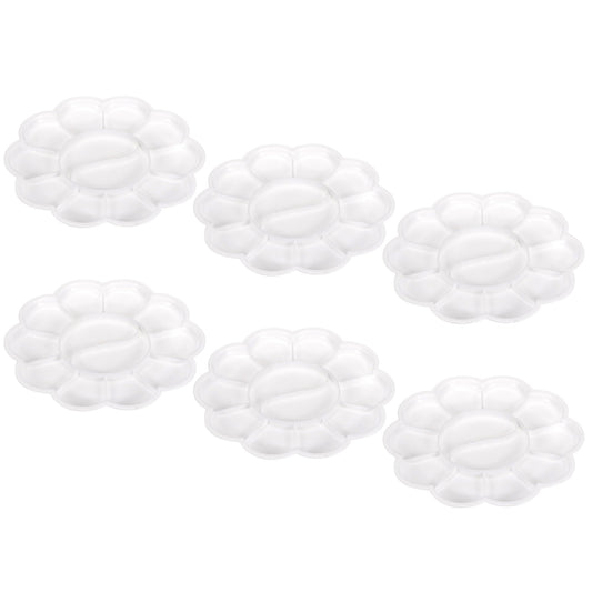 12 Wells Acrylic Paint Palette White 12 Pack