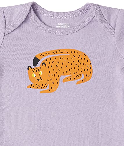 Baby Girls' Cotton Layette Outfit Sets, Lilac, Cat, Preemie