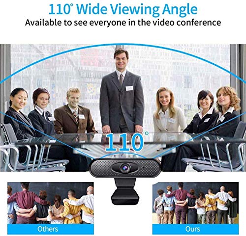 Webcam 1080P 30fps with Noise Reduction Mic, Quick Focus, USB PC Camera for Video Education, Conferencing, Recording, Streaming Gaming for Mac Windows PC