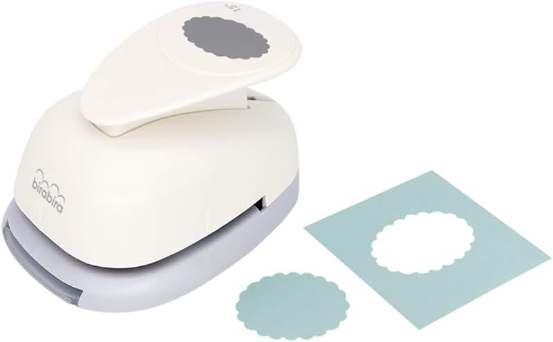 1.5 Inch Scalloped Oval Lever Punch for Paper Crafting