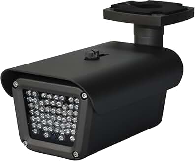 Indoor and outdoor infrared LED illuminator with 165 ft. IR range