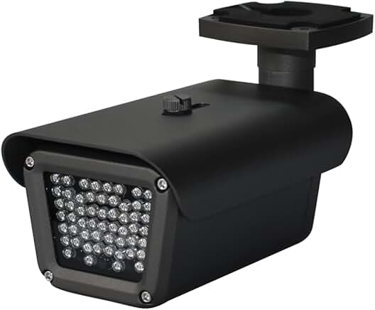 Indoor and outdoor infrared LED illuminator with 165 ft. IR range