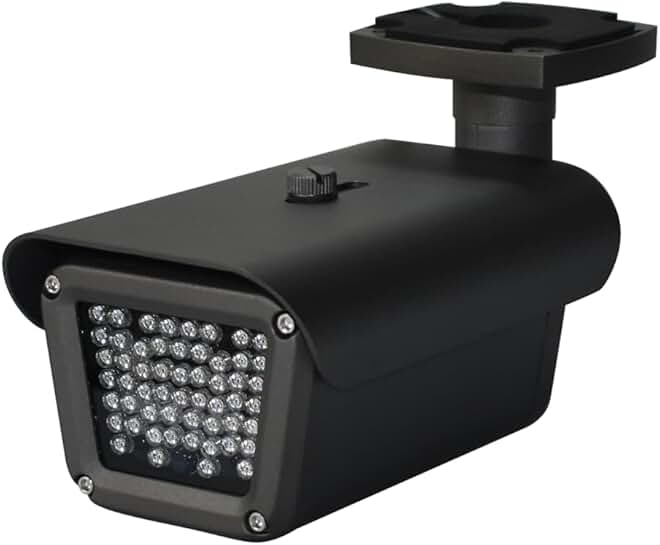 Indoor and outdoor infrared LED illuminator with 165 ft. IR range