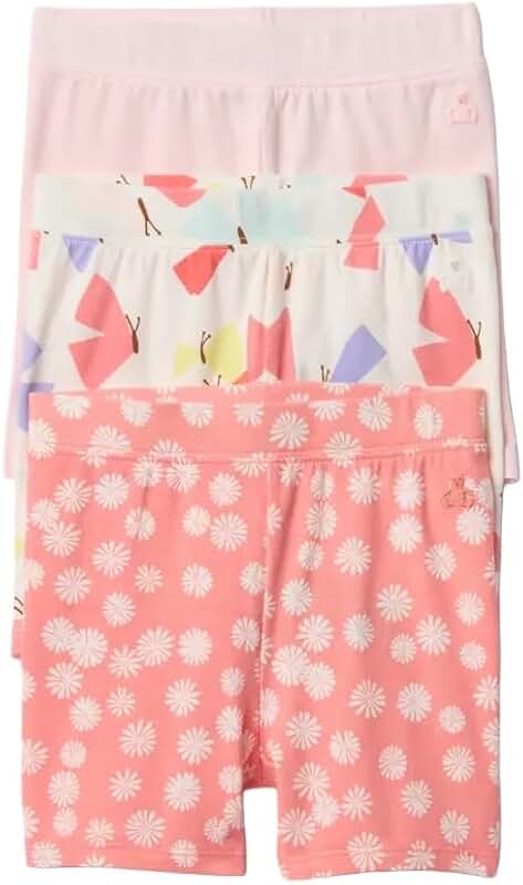 Three-Pack Baby Girl Bike Shorts