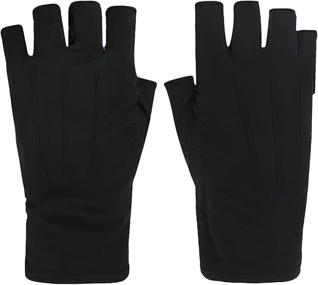 Lightweight Summer Fingerless UV Sun Gloves for Men and Women