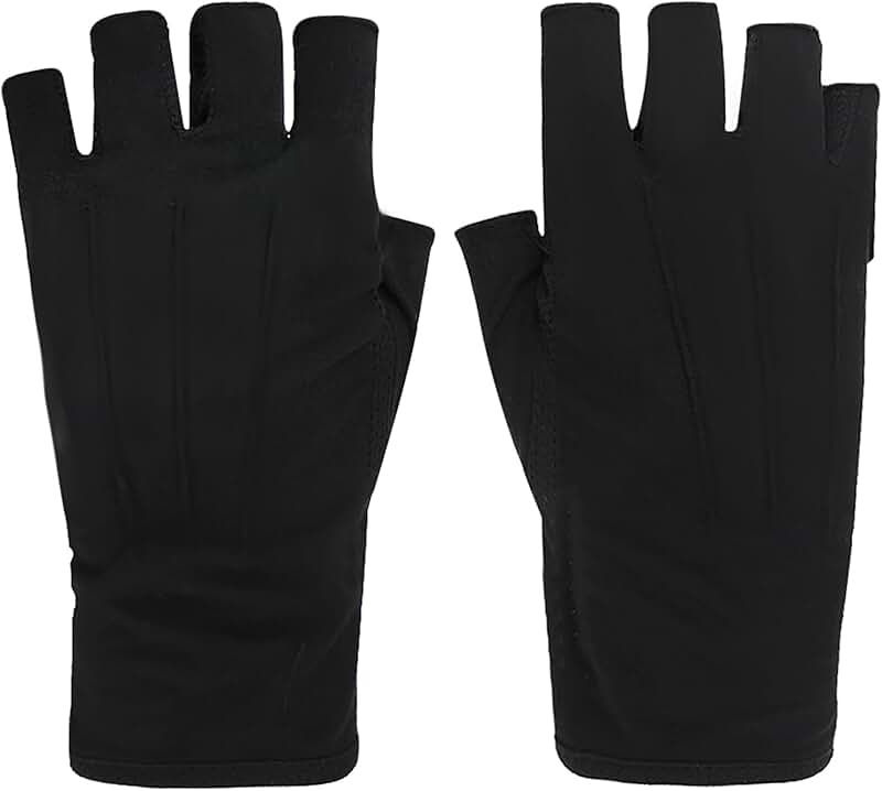 Lightweight Summer Fingerless UV Sun Gloves for Men and Women