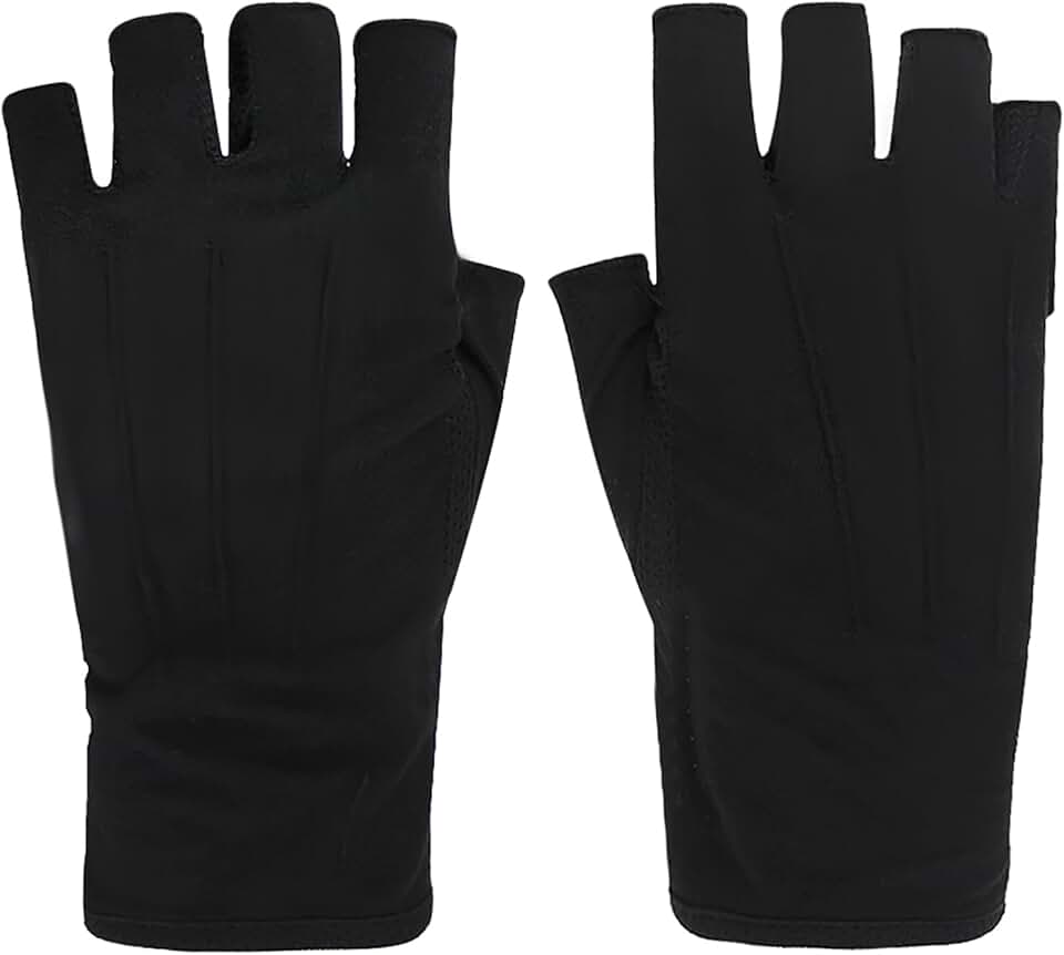 Lightweight Summer Fingerless UV Sun Gloves for Men and Women