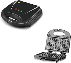 Double-sided rapid heating breakfast maker for waffles