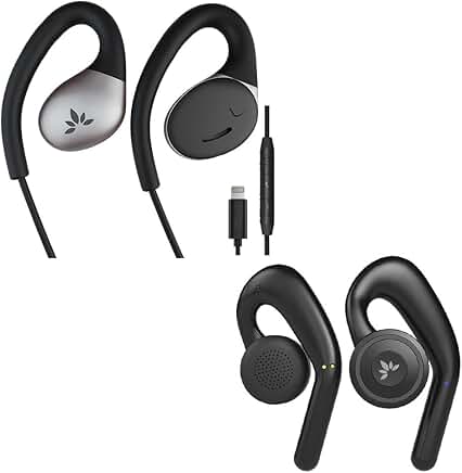 Lightning Wired Open-Ear Earbuds with Mic and Volume Control