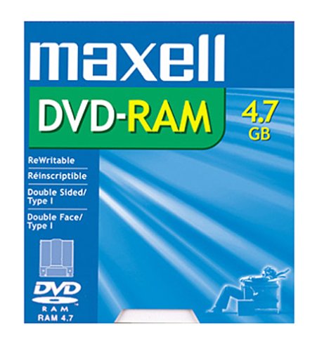 1-pack DVD-RAM Media 4.7GB Single Sided Rewritable (Discontinued by Manufacturer)